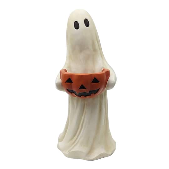Ashland; 27.75" White Ghost with Jack-o'-Lantern Bowl by Ashland®; Category:Vintage Spirits; Image:1